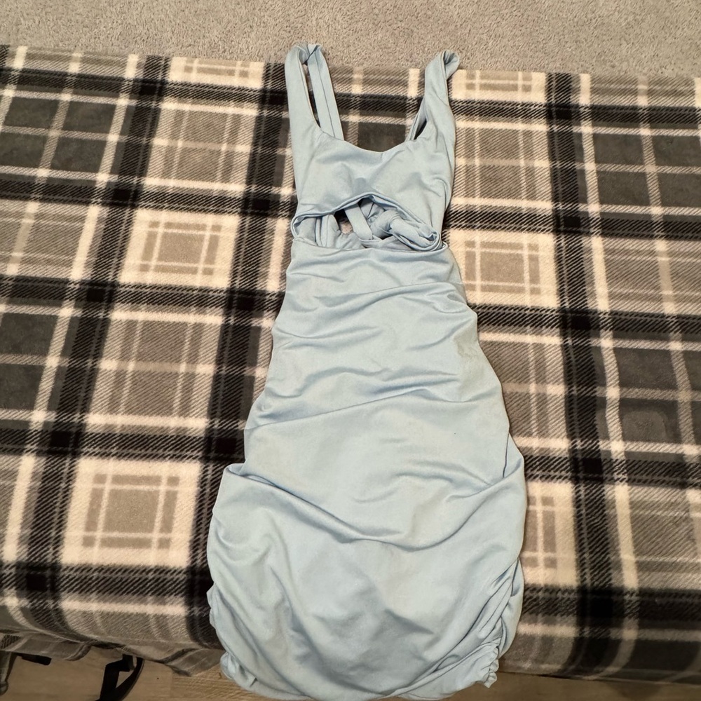 Amazon Women's Midi Dress - Light Blue